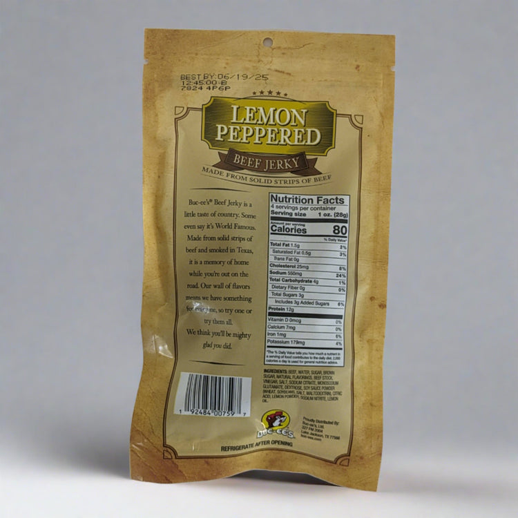 Buc-ee's Lemon Peppered Beef Jerky - Image 3