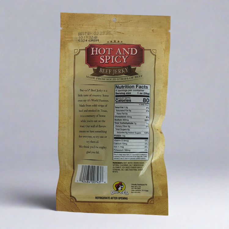 Buc-ee's Hot & Spicy Beef Jerky - Image 3